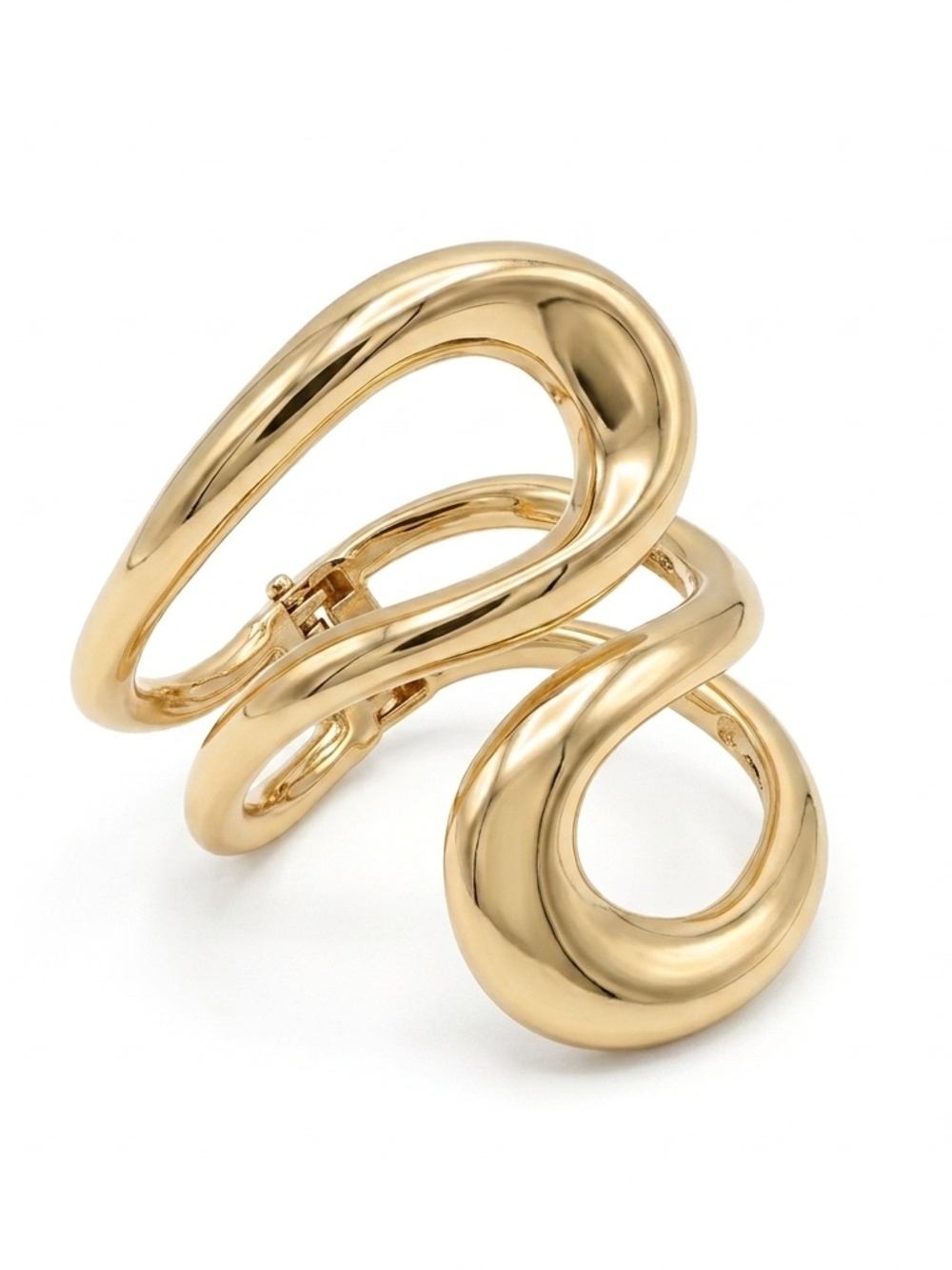 ✨ Gold Metallic Asymmetrical Bangle ✨